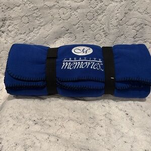 Creative Memories fleece blanket.